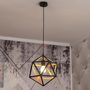   Függesztett lámpa, 30,5 cm, fekete-vörösréz - Embleton Eglo 43348