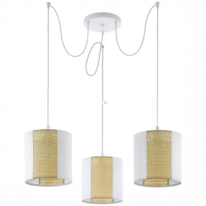   Függesztett lámpa három foglalattal, 96 cm, fehér-barna színű - Arnhem Eglo 43403