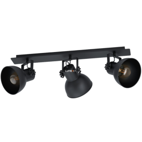   Spot lámpa három foglalattal, fekete - Barnstaple Eglo 43433