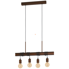   Függesztett lámpa négy foglalattal, barna-antikolt - Townshend Eglo 43523