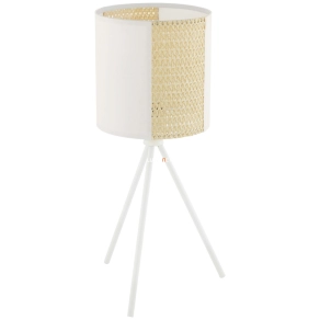   Háromlábú asztali lámpa fehér-natúr színben, 61 cm - Arnhem Eglo 43555, 1xE27 foglalattal
