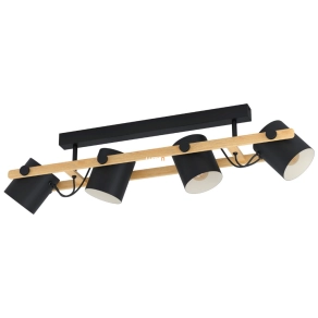   Mennyezeti lámpa négy foglalattal, fekete-bézs-barna színű - Hornwood Eglo 43558