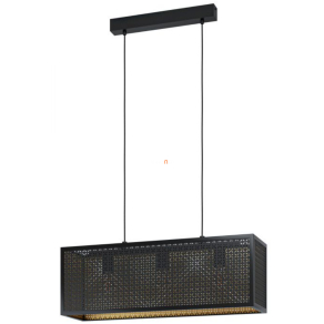   Függesztett lámpa három foglalattal, fekete-arany színű - Sallicano Eglo 43559