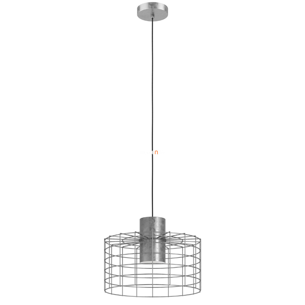 Függesztett lámpa, 38 cm, nikkel-fehér színű (Milligan)