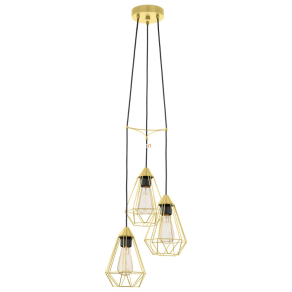   Függesztett lámpa három foglalattal, 35,5x130 cm, sárgaréz - Tarbes Eglo 43683