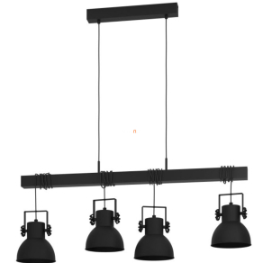   Függesztett lámpa négy foglalattal, fekete - Shirebrook Eglo 43726
