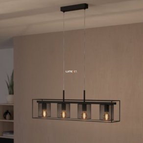   Függesztett lámpa négy foglalattal, fekete - Catterick Eglo 43773