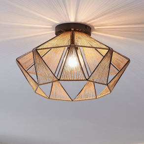   Mennyezeti lámpa, fekete-barna színű - Adwickle Eglo 43775