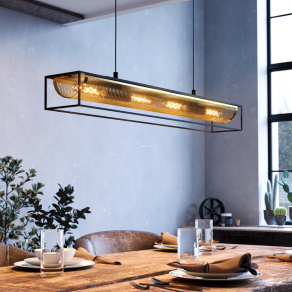   Fémhálós függesztett lámpa arany színben - Nohales Eglo 43788