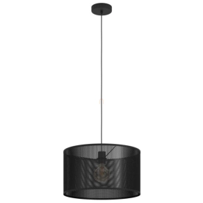   Függesztett lámpa fémhálós burával, 45 cm - Manby Eglo 43795, 1xE27 foglalattal, 220-240 V