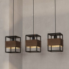 Függesztett lámpa három foglalattal, fekete-barna színű - Evesham Eglo 43805