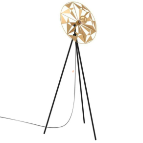   Állólámpa talpkapcsolóval, 152 cm, arany-fekete színben - Castanuelo Eglo 43809, 1xE27 foglalattal