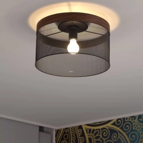 Mennyezeti lámpa, fekete-fa színű - Kilnsdale Eglo 43832