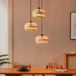   Natúr függesztett lámpa 3 foglalattal - Amsfield 1 Eglo 43864