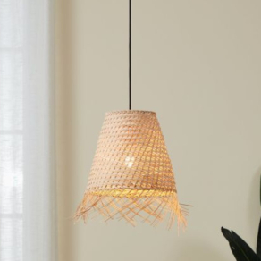   Natúr függesztett lámpa boho stílusban, 30 cm - Aycliffe Eglo 43871, 1xE27 foglalattal, 220-240 V