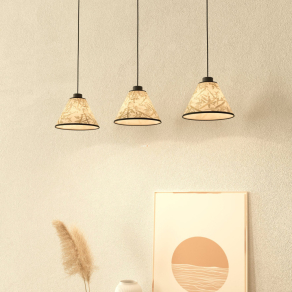   Bambusz levél mintás függesztett lámpa 3 foglalattal - Oxpark Eglo 43943