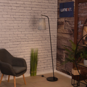   Állólámpa nemez borítással, 170 cm - Alsager Eglo 43987, 1xE27 foglalattal