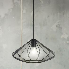   Textil függesztett lámpa, csepp ernyős, légies hatású, 42,5 cm - Dolwen Eglo 43995, 1xE27 foglalattal, 220-240 V