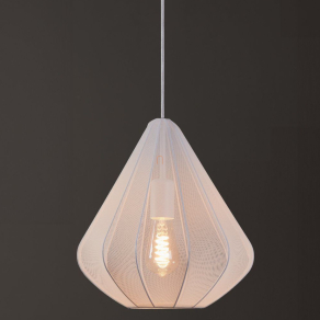   Textil függesztett lámpa, csepp ernyős, légies hatású, 33,5 cm - Dolwen Eglo 43996, 1xE27 foglalattal, 220-240 V