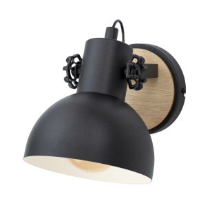 Fali lámpa, fekete-fa színű - Lubenham Eglo 44057