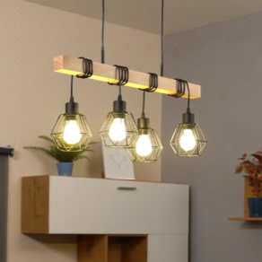   Függesztett lámpa fekete geometrikus búrákkal - Townshend 2 Eglo 44075