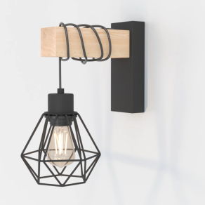 Fali lámpa, fekete-fa színű - Townshend Eglo 44078