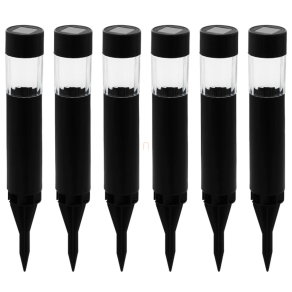   Kültéri napelemes földbe szúrható LED lámpa, 31 cm 6 darabos - Rosalba Eglo 48902, 6x0,06 W, 1,2 V, IP44