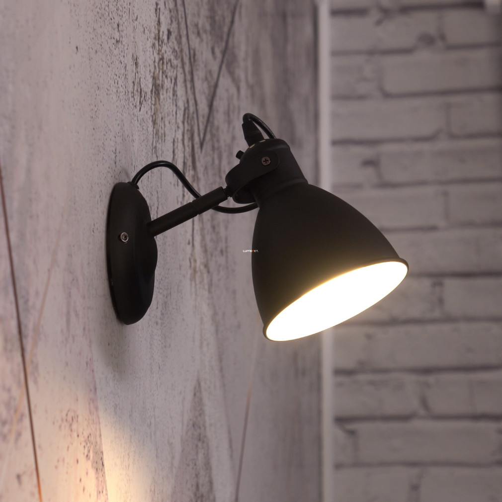 Bontott csomagolású Fali lámpa, fekete-fehér színű (Priddy)