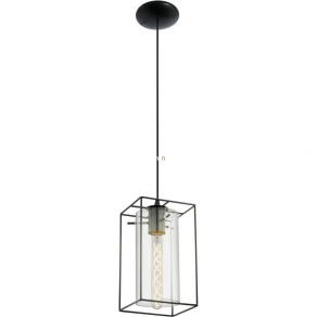 Függesztett lámpa, fekete - Loncino Eglo 49495