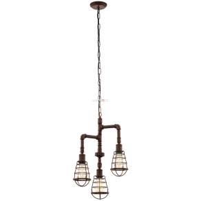   Steampunk csillár, rozsda hatású, 3 karos - Port Eglo 49808