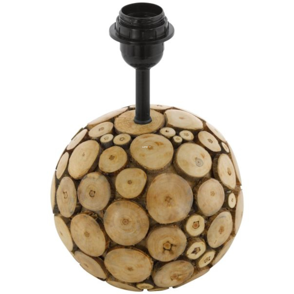 Asztali dekor lámpa, fa gömb (Ribadeo)