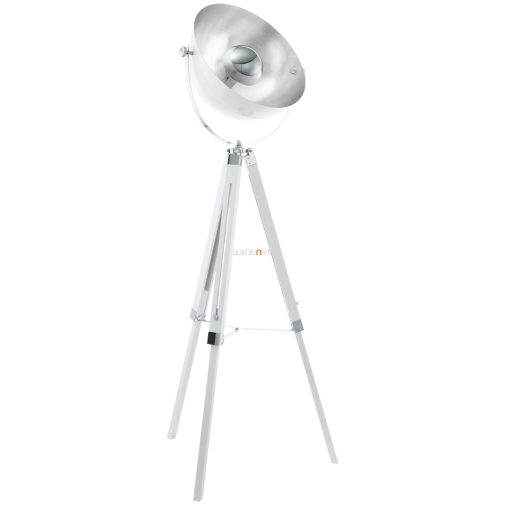 Állólámpa, 164 cm, fehér-ezüstszínű (Covaleda)