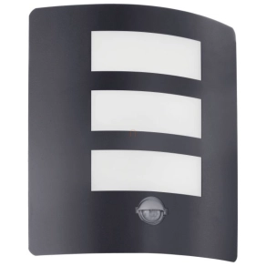   Kültéri mozgásérzékelős fali lámpa - Rascino-E Eglo 74018, 1xE27 foglalattal, 220-240 V, IP44