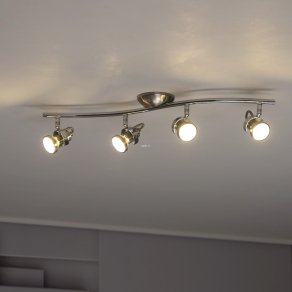   Spot lámpa négy foglalattal, nikkel színű - Tukon Eglo 75294