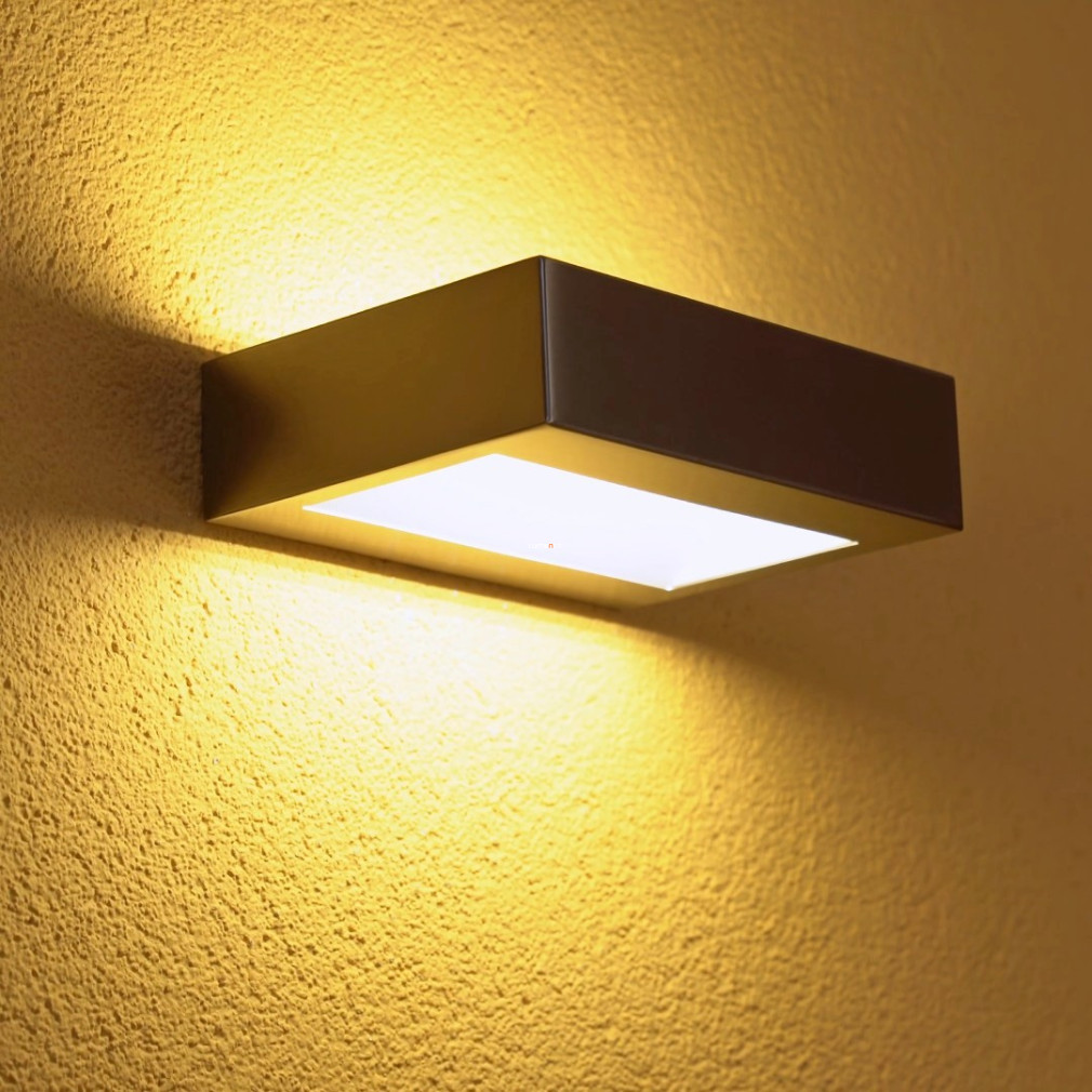 Kültéri fali LED lámpa 4,8 W, melegfehér, nikkel színű (Rapina)