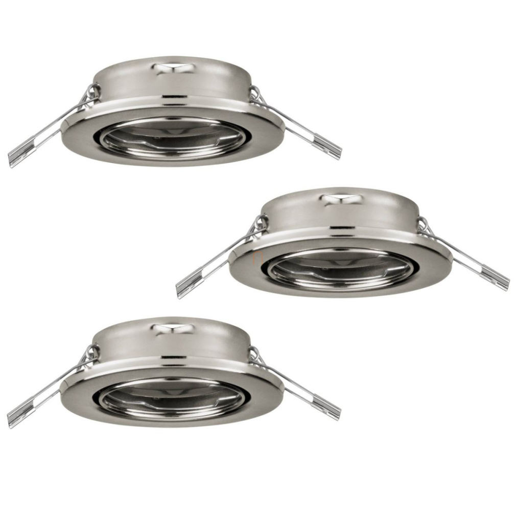 Süllyesztett lámpa keret, 3 darabos - Agulo Eglo 75675, 3xGU10 foglalattal, 220-240 V, IP20/IP23