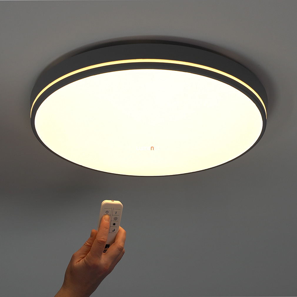 Távirányítós mennyezeti LED lámpa, szürke (Orotava)