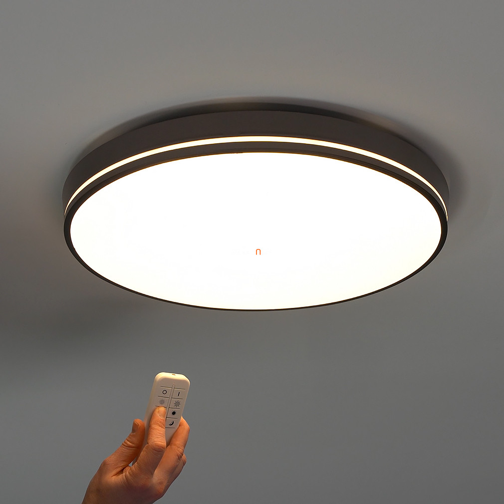 Távirányítós mennyezeti LED lámpa barna színben (Orotava)