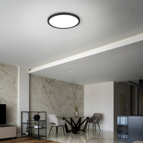   Szabályozható mennyezeti LED lámpa fekete színben, hidegfehér-melegfehér - Campaspero Eglo 75738