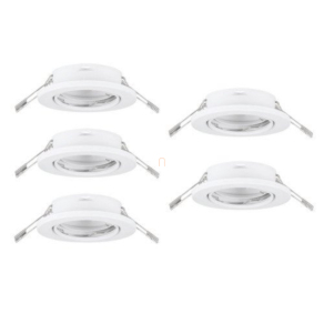   Süllyesztett lámpa keret, 5 darabos - Agulo Eglo 75851, 5xGU10 foglalattal, 220-240 V, IP20/IP23