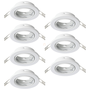   Süllyesztett lámpa keret, 7 darabos - Agulo Eglo 75852, 7xGU10 foglalattal, 220-240 V, IP20/IP23