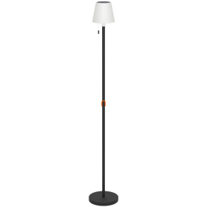   Kültéri napelemes LED állólámpa, RGBW, 140 cm - Montapalma Eglo 75888, újratölthető, állítható fényerősség, húzókapcsolós, 2,2 W, 3000 K +RGB, 190 lm