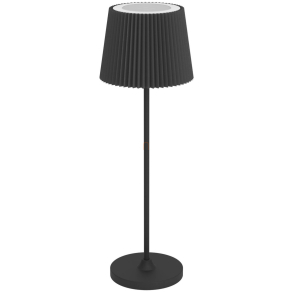   Szabályozható asztali LED lámpa, 37 cm, érintőkapcsolós, USB aljzattal - Leonero Eglo 75935, 300 lm, 2400/3000/4000K, állítható színhőmérséklet és fényerősség, 3 lépcsős dimmelés, 3,8 W, 