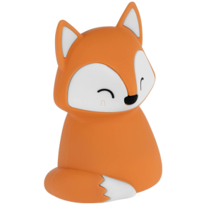   Világító róka gyerekszobába, változtatható színnel, 15 cm, érintőkapcsolós - Castellino Eglo 75943, 65 lm, 3000 K+RGB, 5 W, 5 V