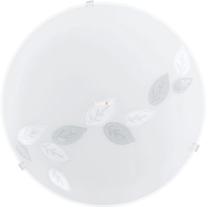   Falevél mintás mennyezeti lámpa, fehér-szürke színű - Mars Eglo 80264