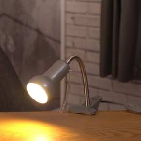   Csíptetős lámpa ezüstszínű, 30 cm - Fabio Eglo 81265, 1xE14 foglalattal