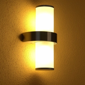   Kültéri fali lámpa két foglalattal, fehér-ezüst - Beverly Eglo 86541