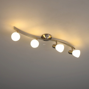   Spot lámpa négy foglalattal, fehér-nikkel színű - Dakar Eglo 88474