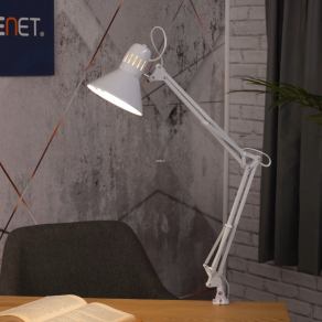   Felületre rögzíthető íróasztali lámpa, 73 cm - Firmo Eglo 90872, 1xE27 foglalattal