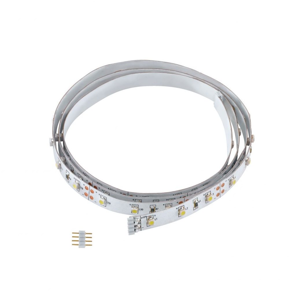 Extra hidegfehér LED szalag műanyag bevonat nélkül, 60 LED, extra hidegfehér, 1 méteres
